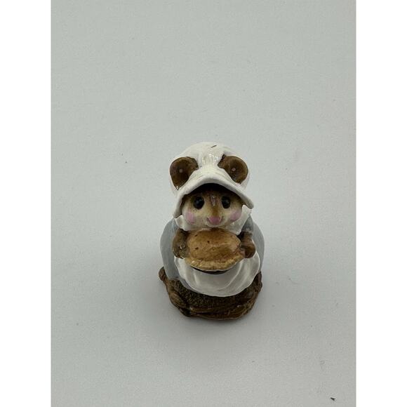 Wee Forest Folk 6 Piece Thanksgiving Figurine Set 1984-1994 Anette Petersen Sign - Picture 9 of 16